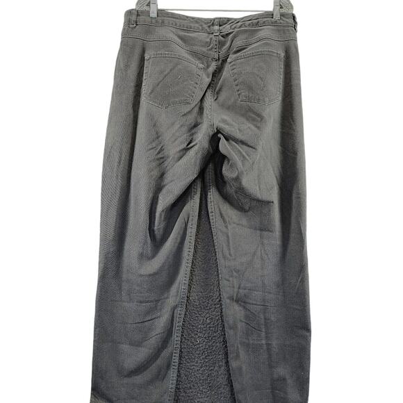 Just My Size Womens Pants Black Size 16W Cotton Blend Stretch Button Zip Pockets - Picture 2 of 12